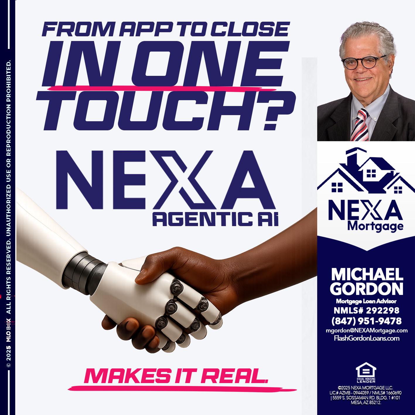 IN ONE TOUCH - Michael Gordon -Mortgage Loan Advisor