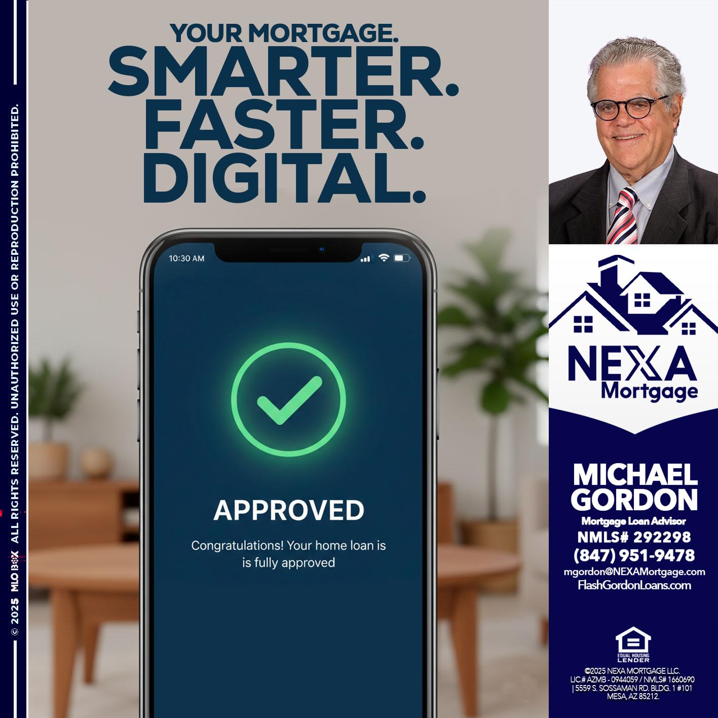 smarter faster digital - Michael Gordon -Mortgage Loan Advisor