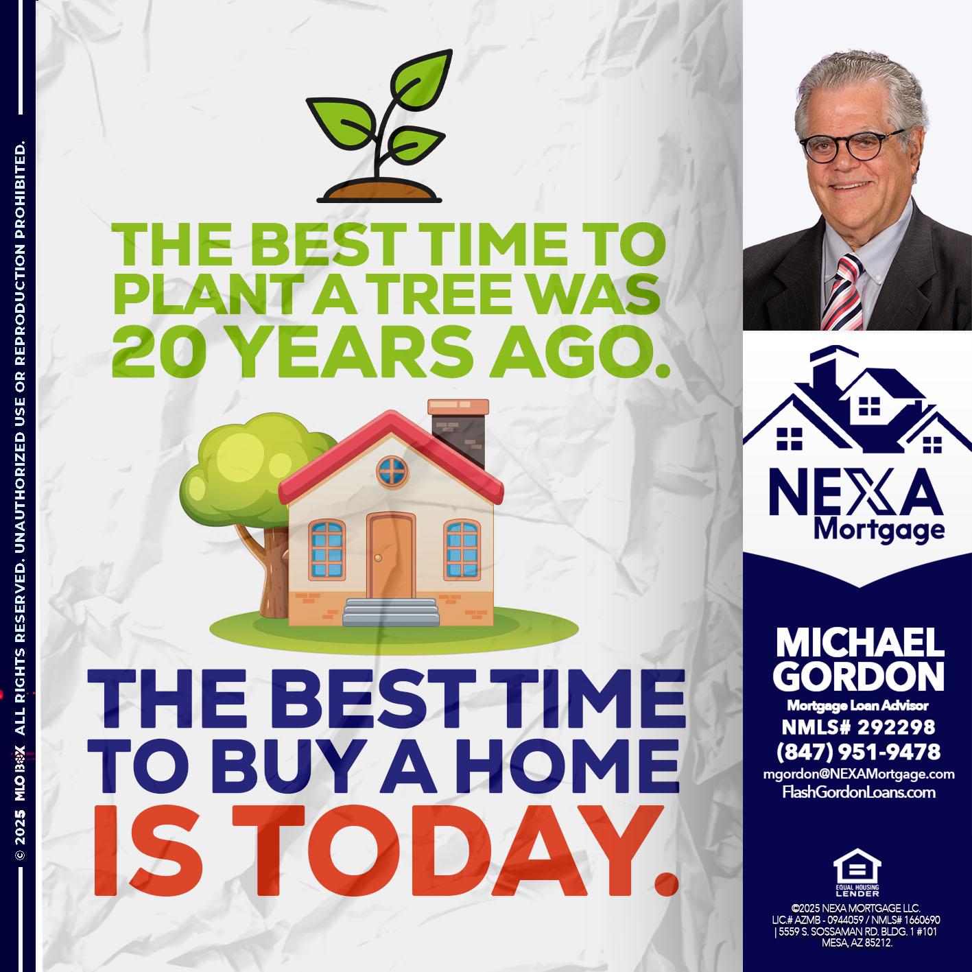 BEST TIME TO - Michael Gordon -Mortgage Loan Advisor