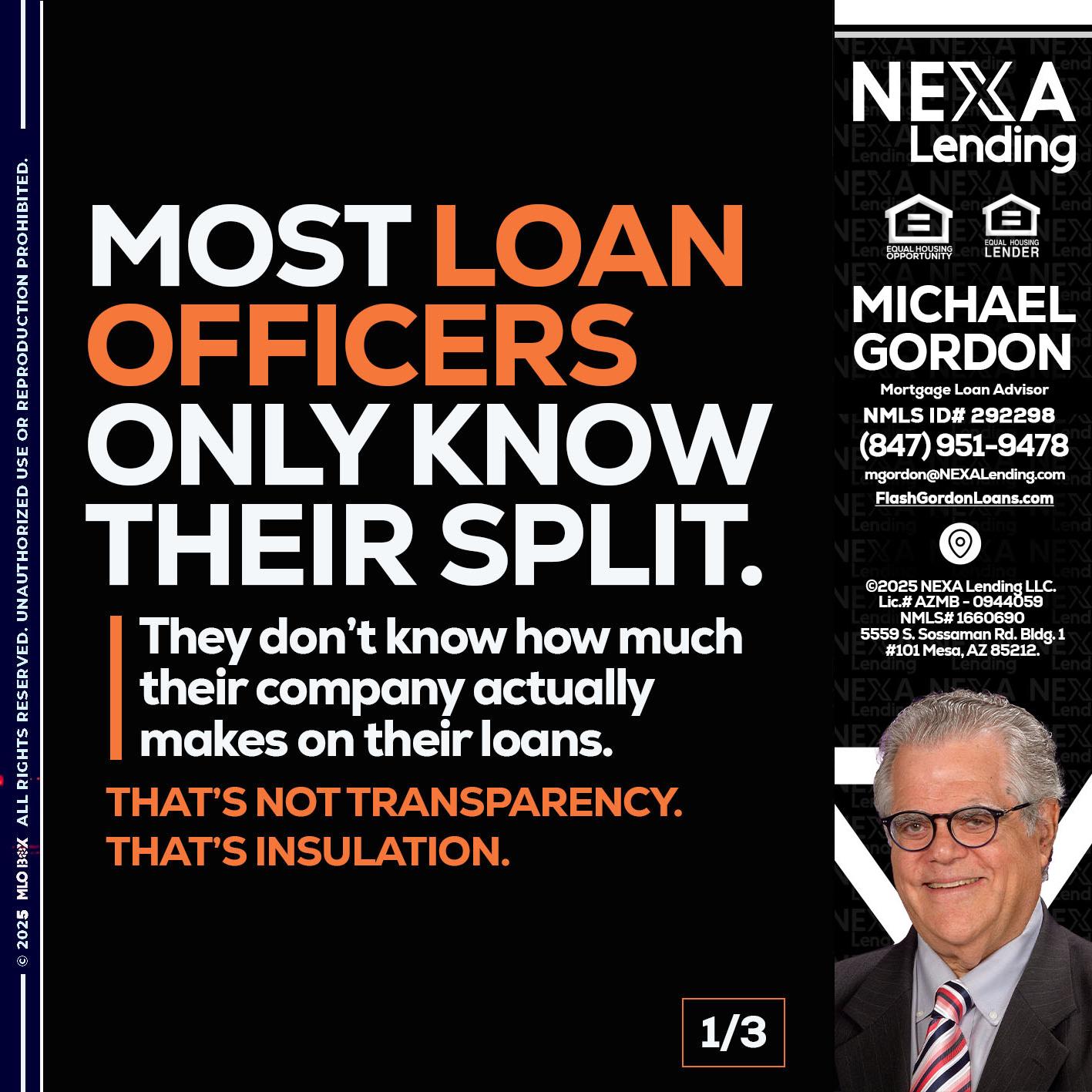 1 OF 3 - Michael Gordon -Mortgage Loan Advisor