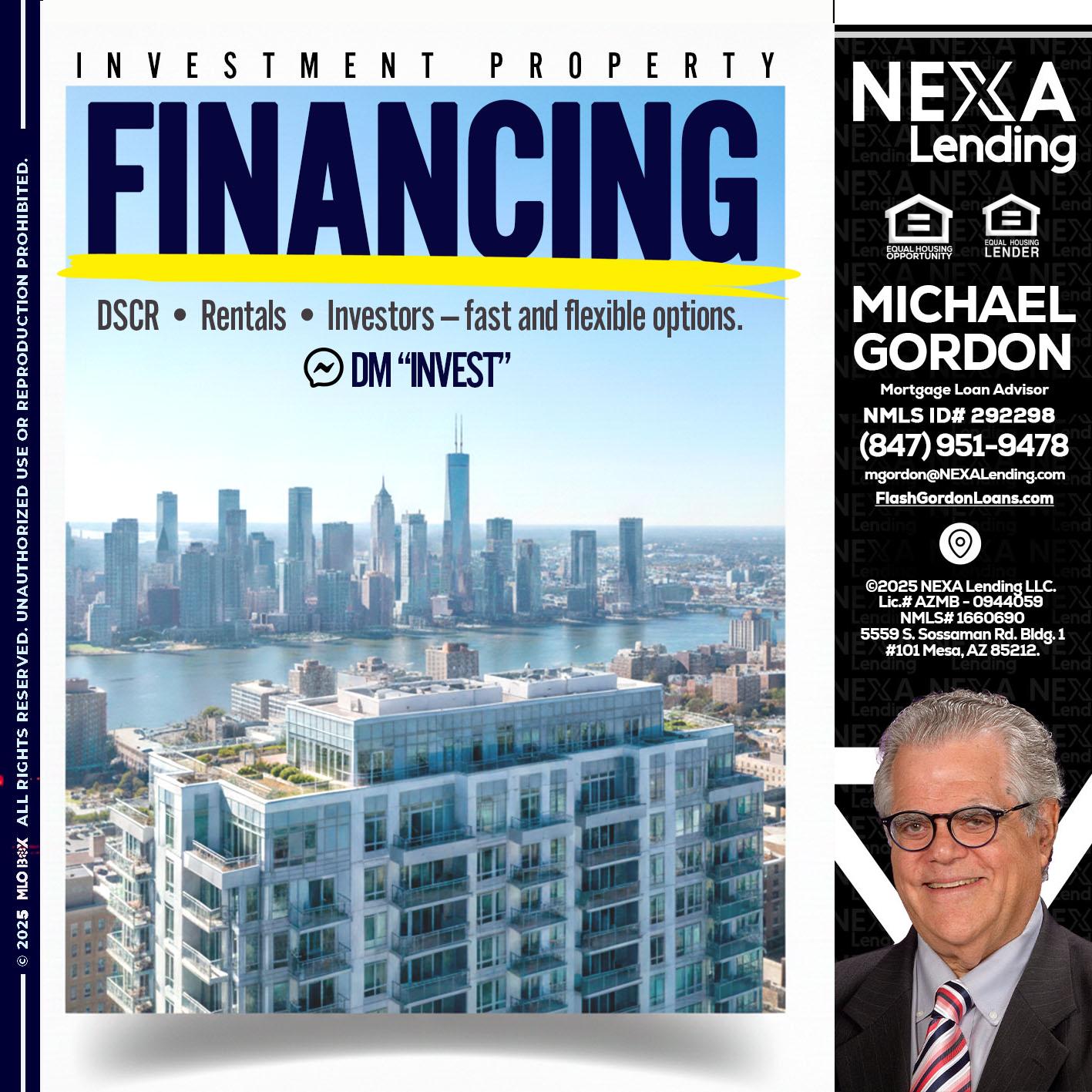 FINANCING - Michael Gordon -Mortgage Loan Advisor