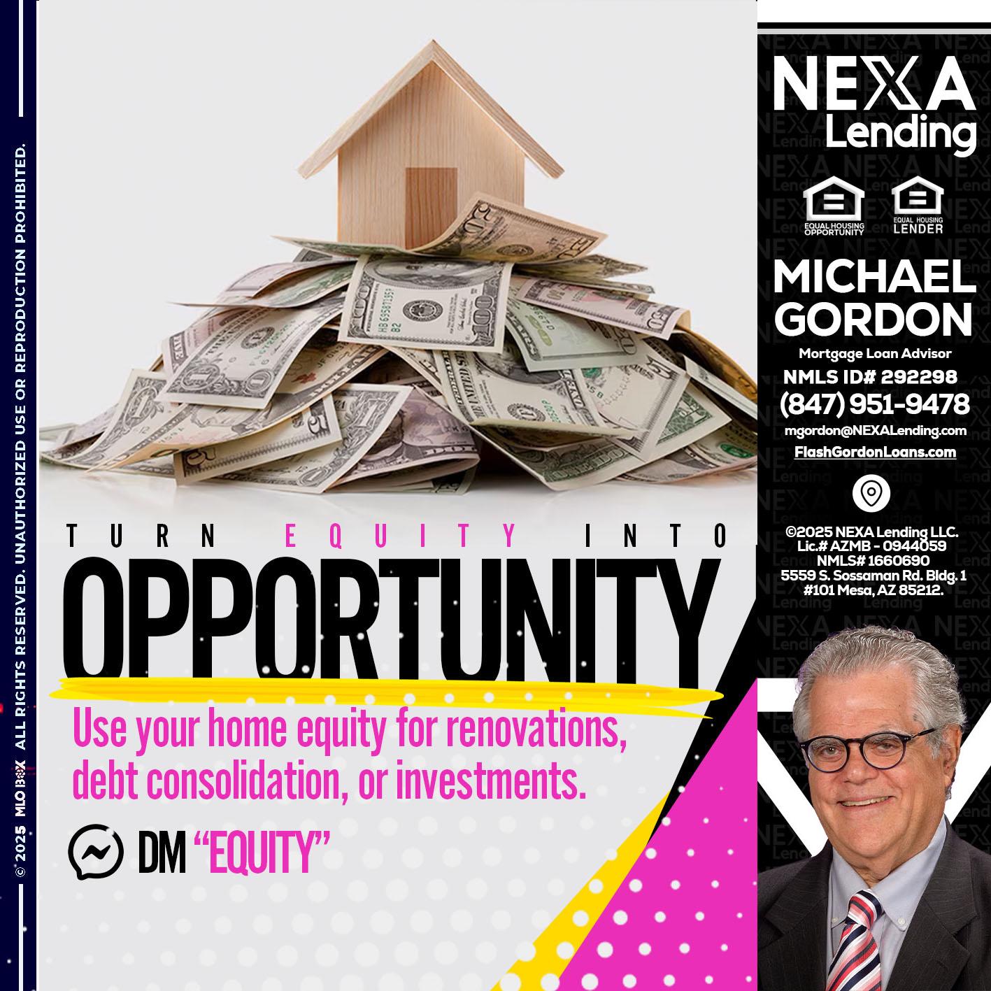 opportunity - Michael Gordon -Mortgage Loan Advisor