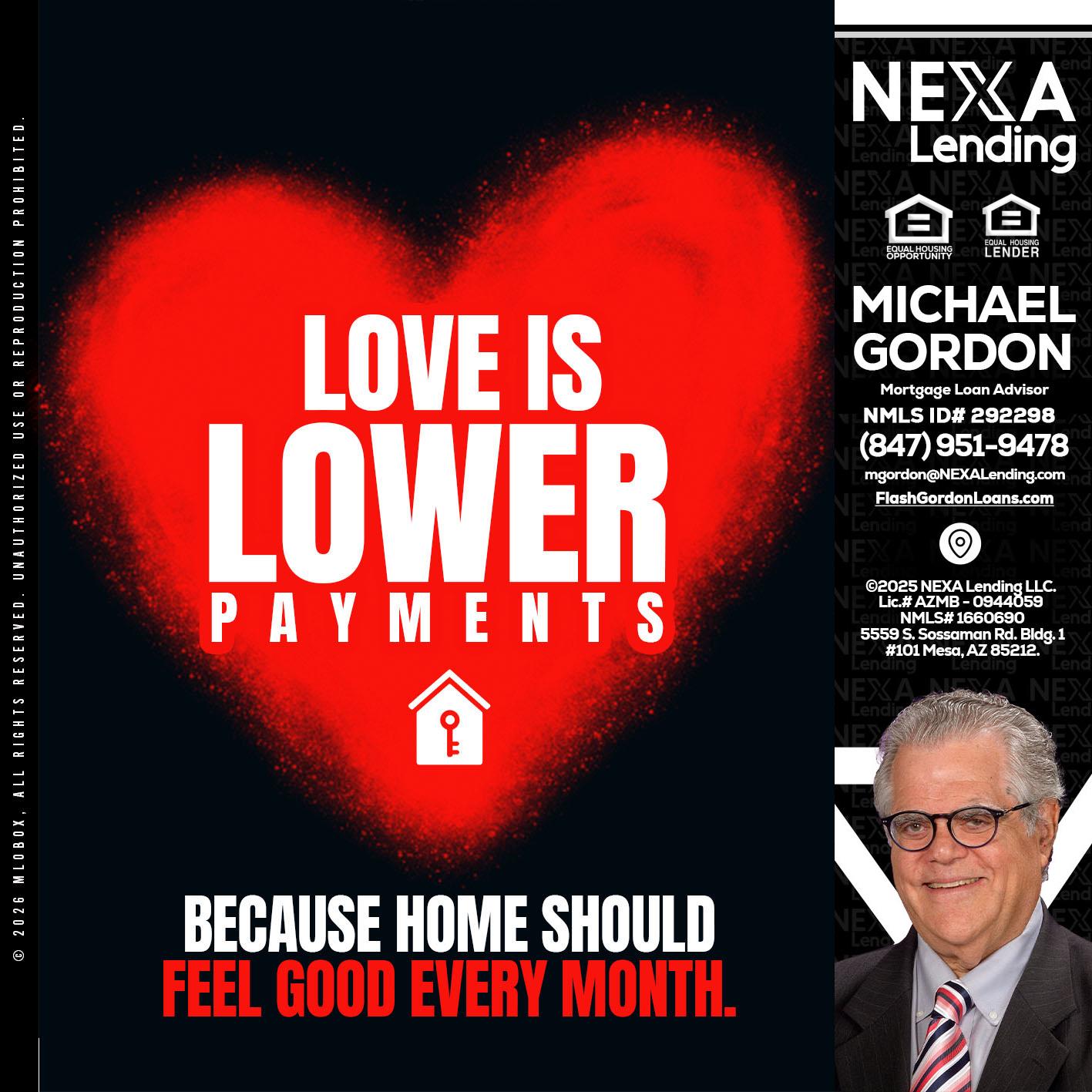 LOVE IS LOWER - Michael Gordon -Mortgage Loan Advisor