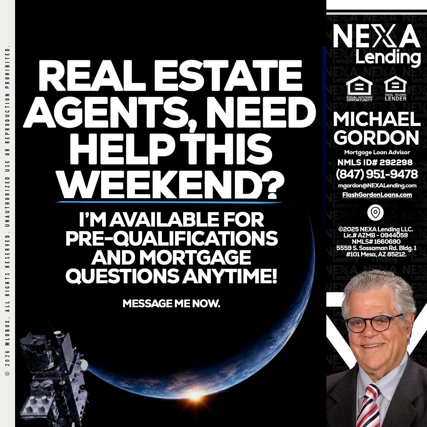 REAL ESTATE AGENTS - Michael Gordon -Mortgage Loan Advisor