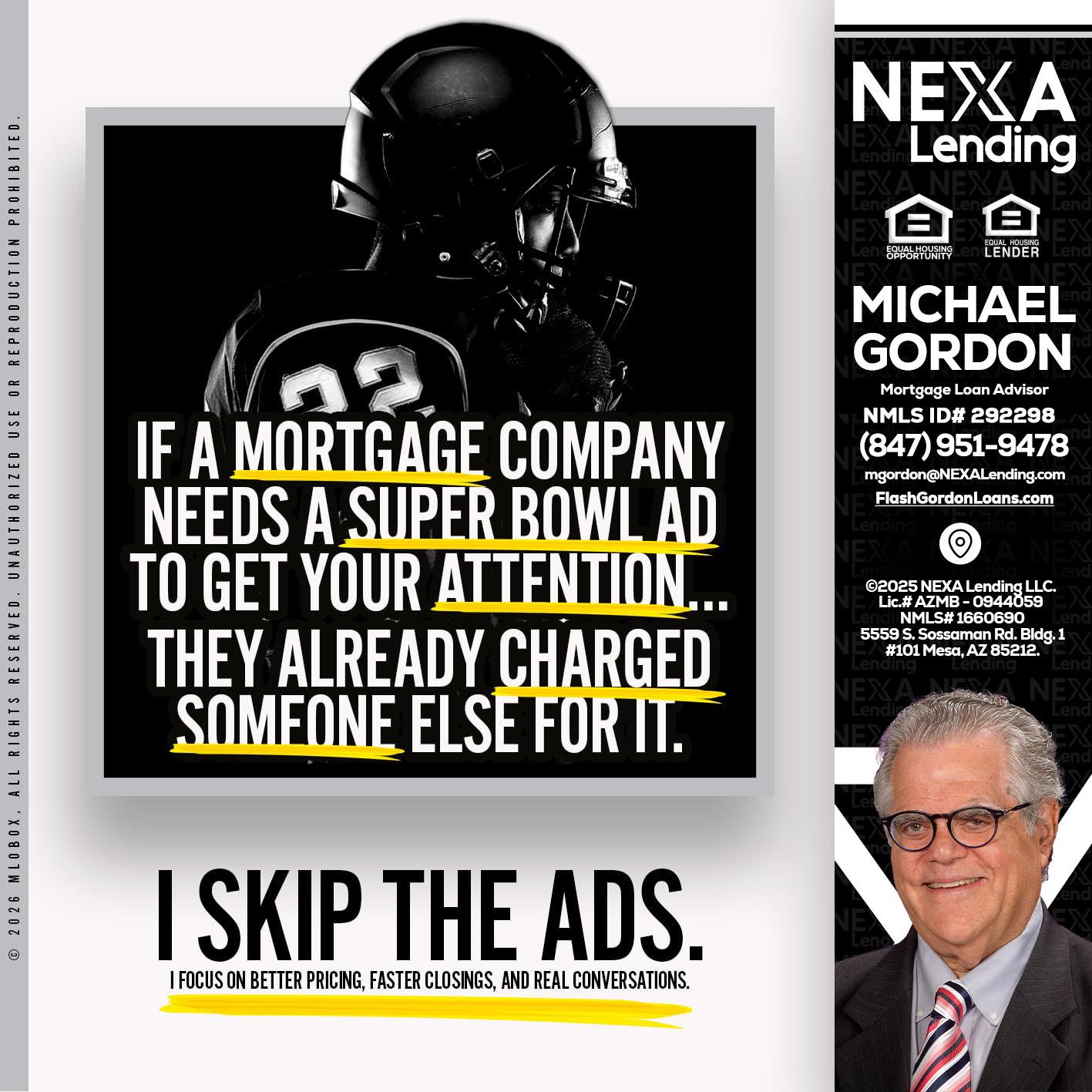 if a mortgage ad - Michael Gordon -Mortgage Loan Advisor
