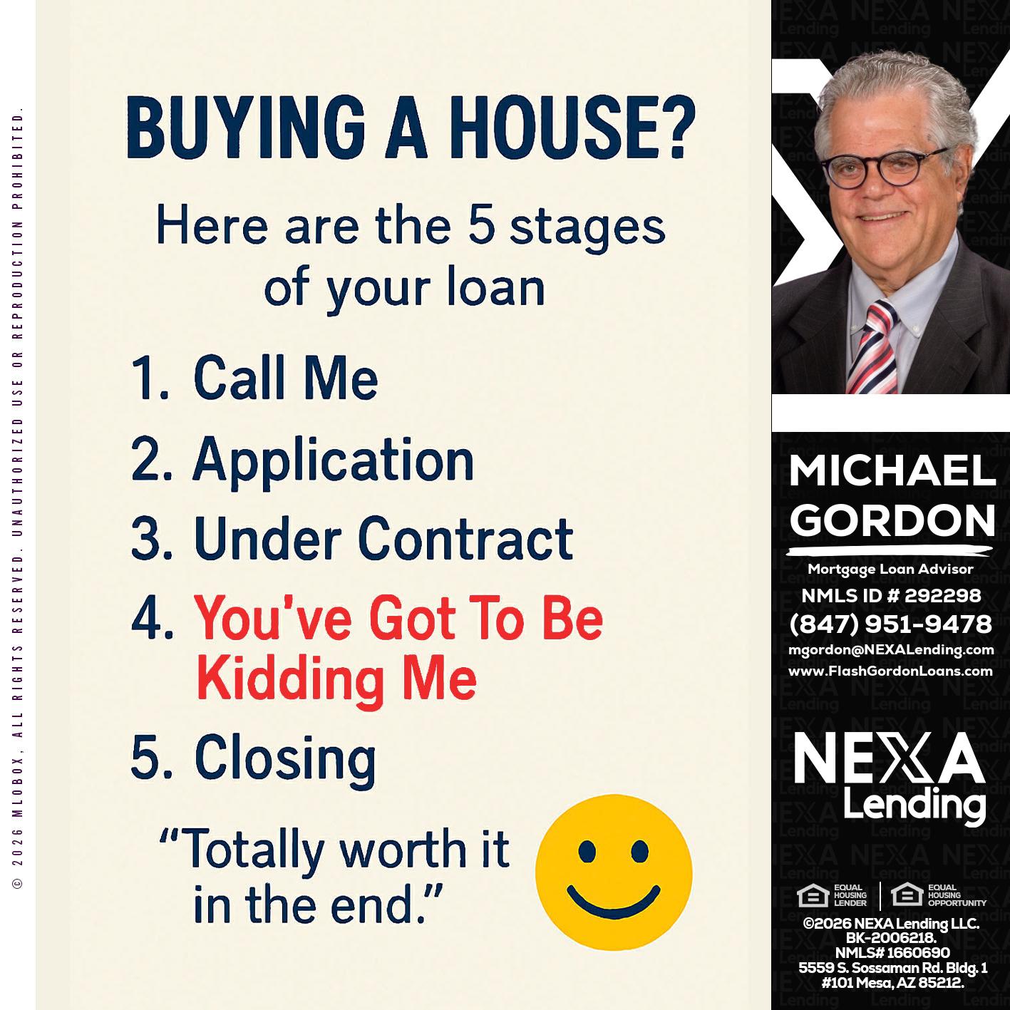 BUYING A HOUSE - Michael Gordon -Mortgage Loan Advisor