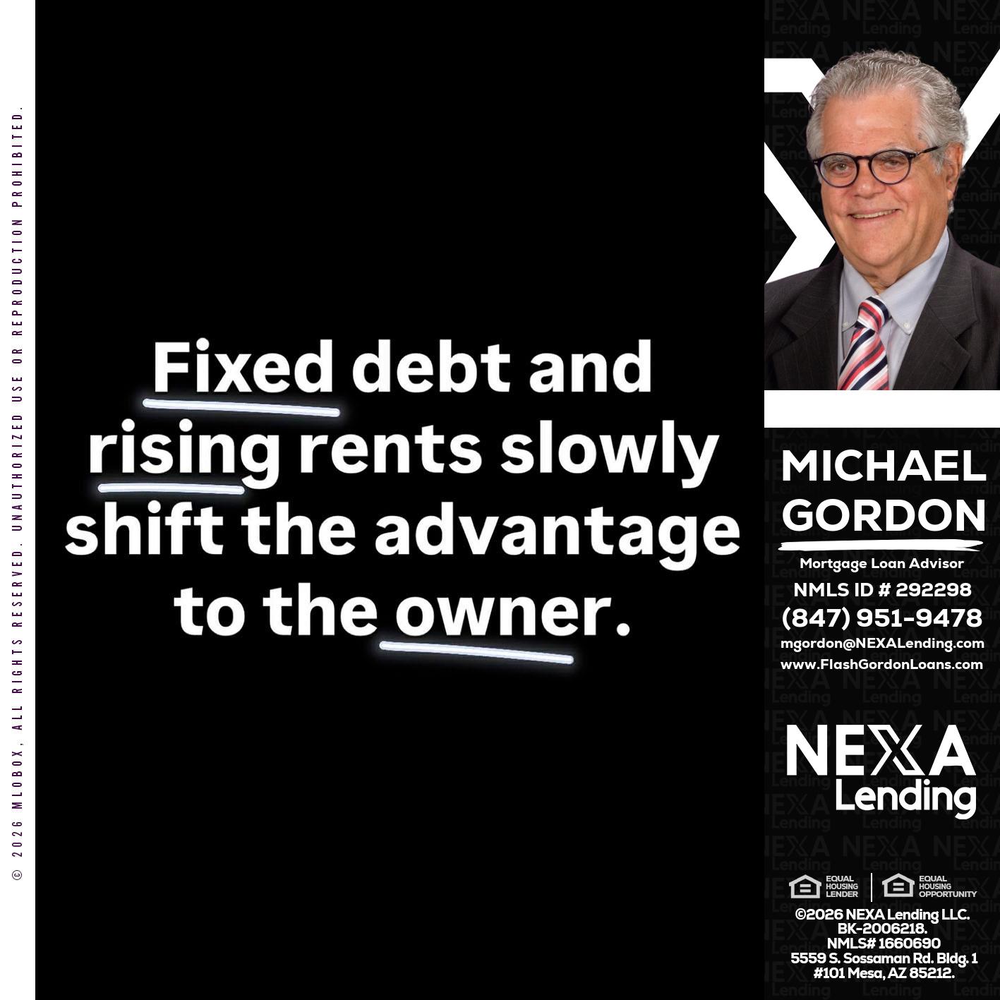 FIXED DEBT - Michael Gordon -Mortgage Loan Advisor