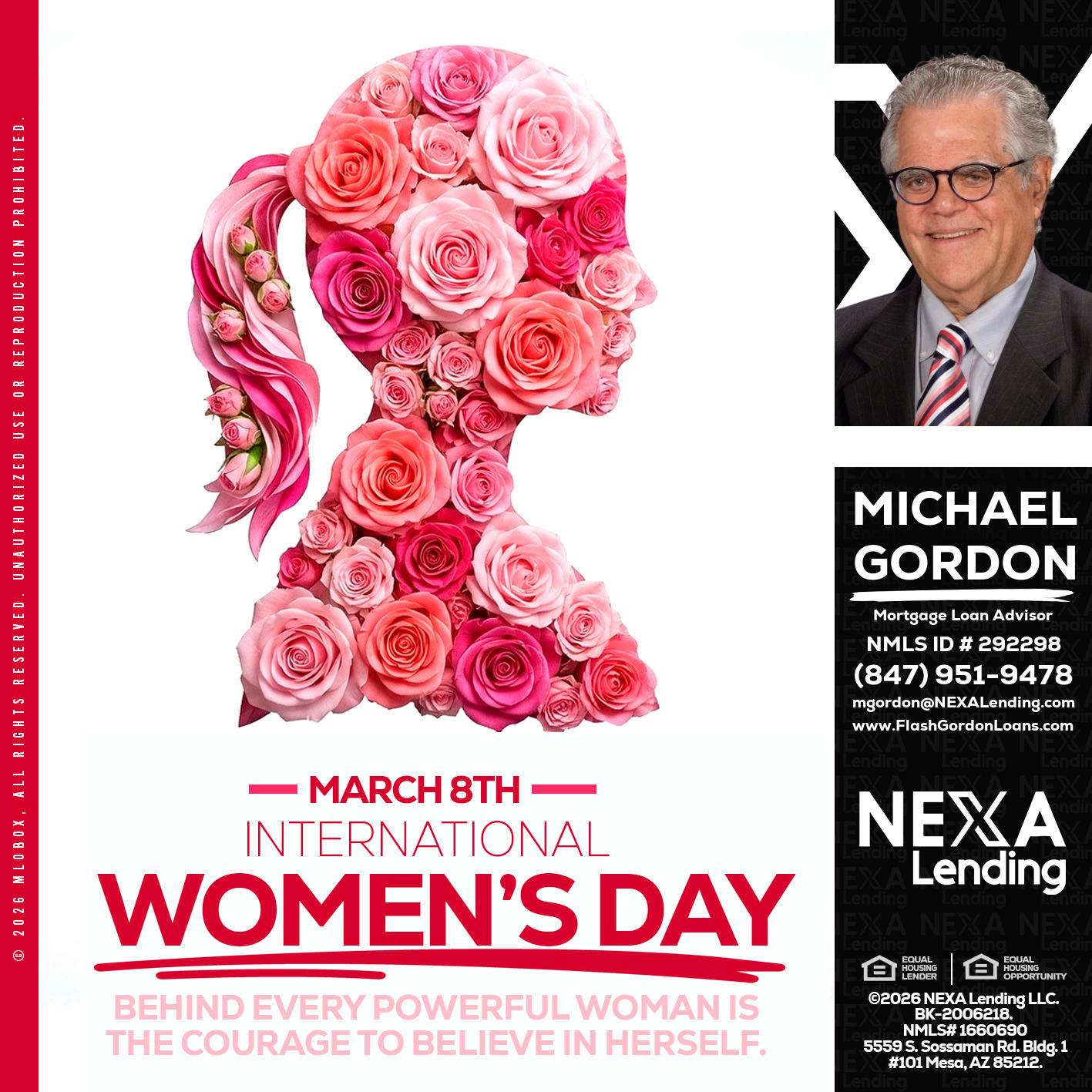 MARCH 8TH - Michael Gordon -Mortgage Loan Advisor