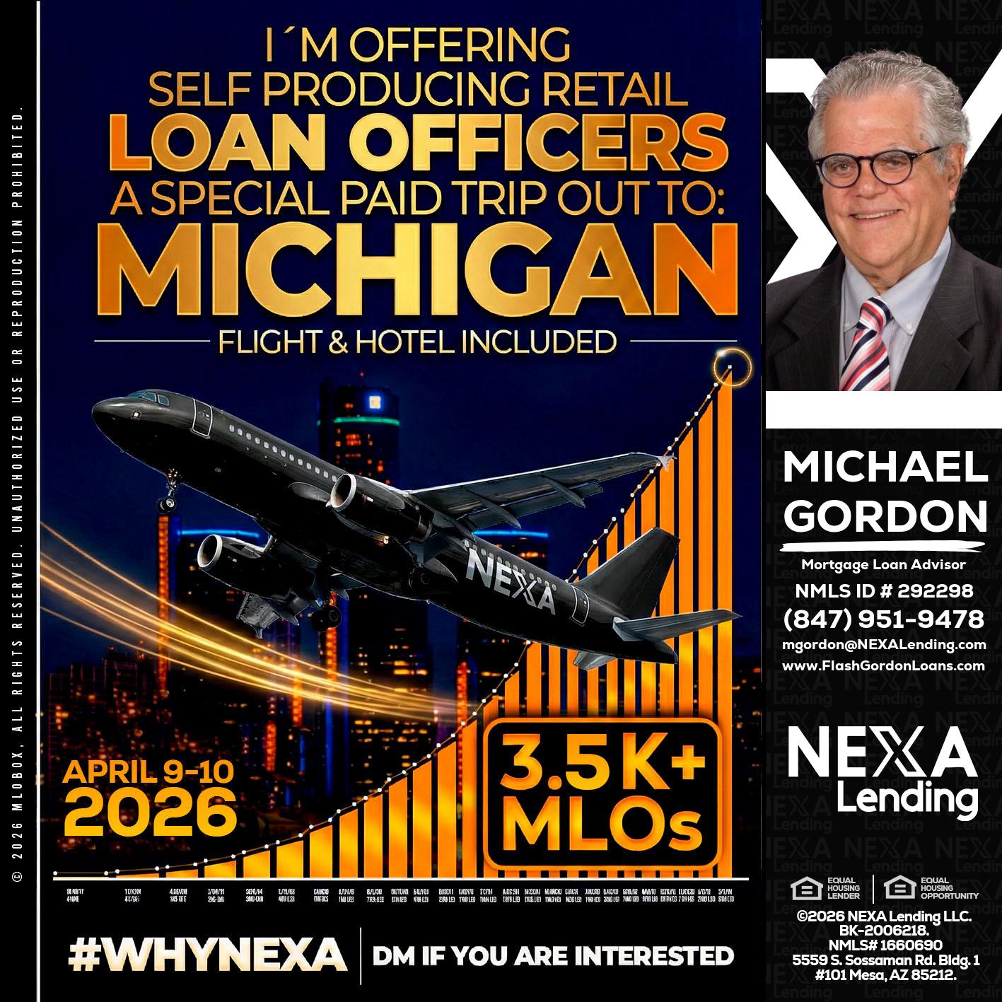 3.5K - Michael Gordon -Mortgage Loan Advisor