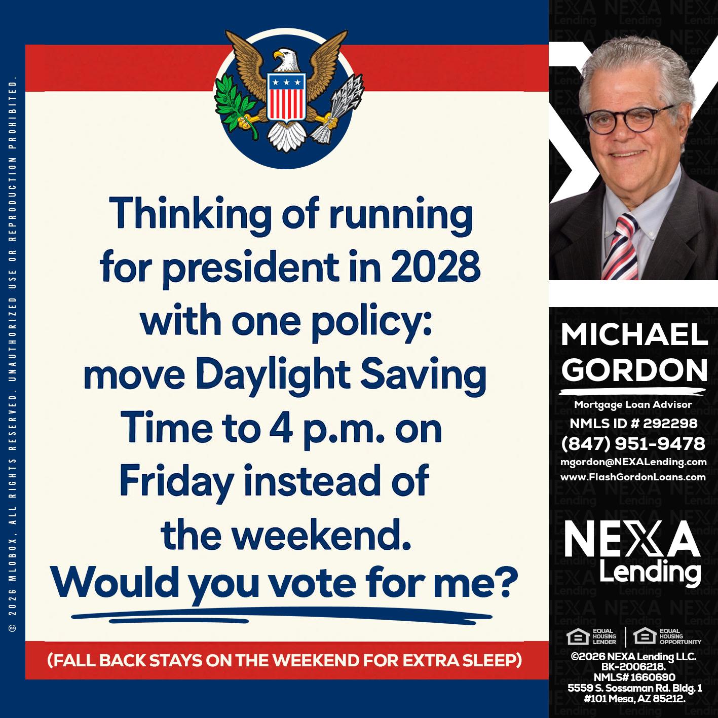 THINKING OF RUNING - Michael Gordon -Mortgage Loan Advisor