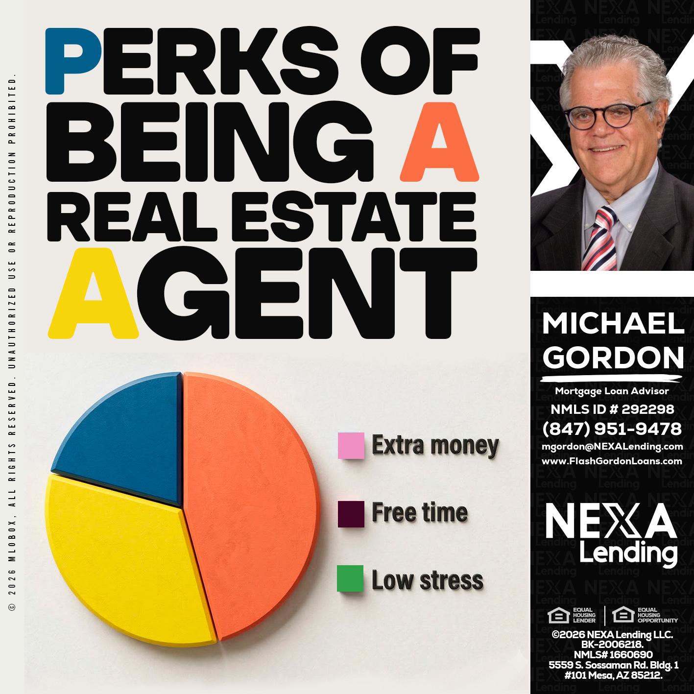 PERKS OF BEING - Michael Gordon -Mortgage Loan Advisor