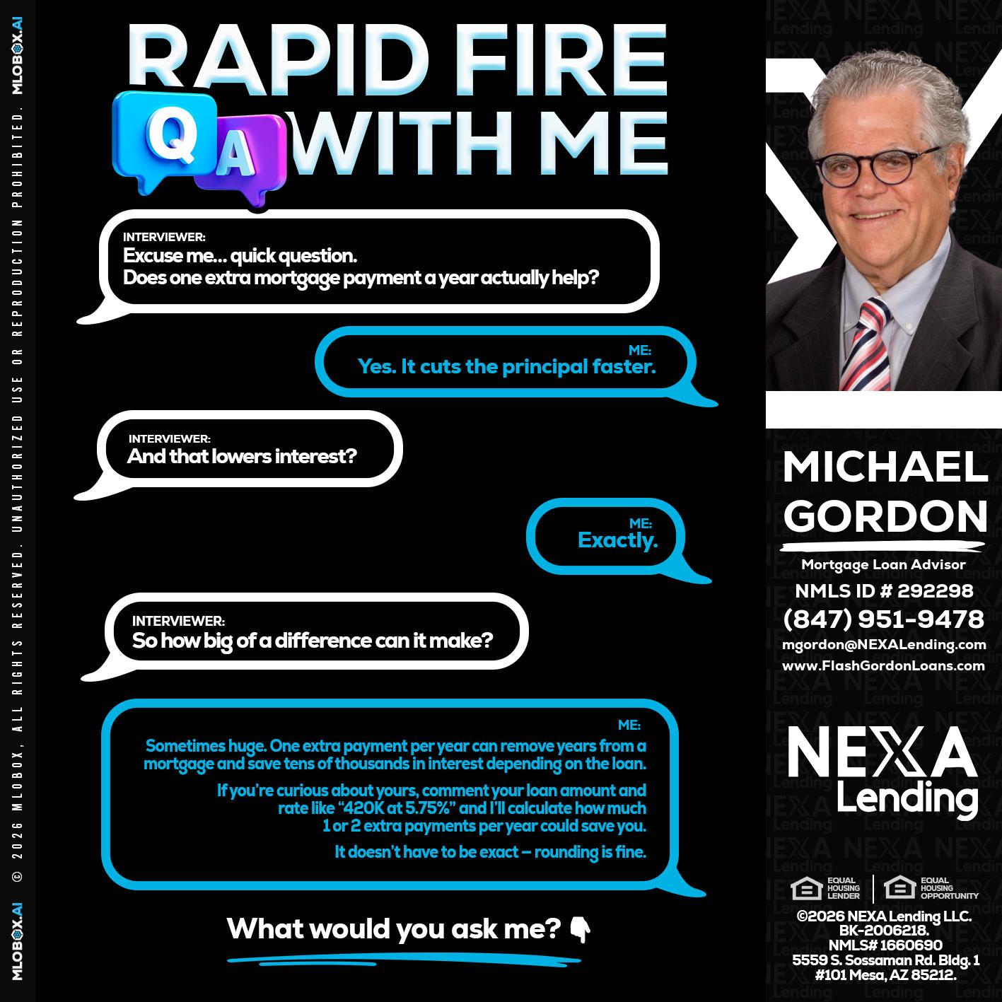 RAPID Q&A - Michael Gordon -Mortgage Loan Advisor