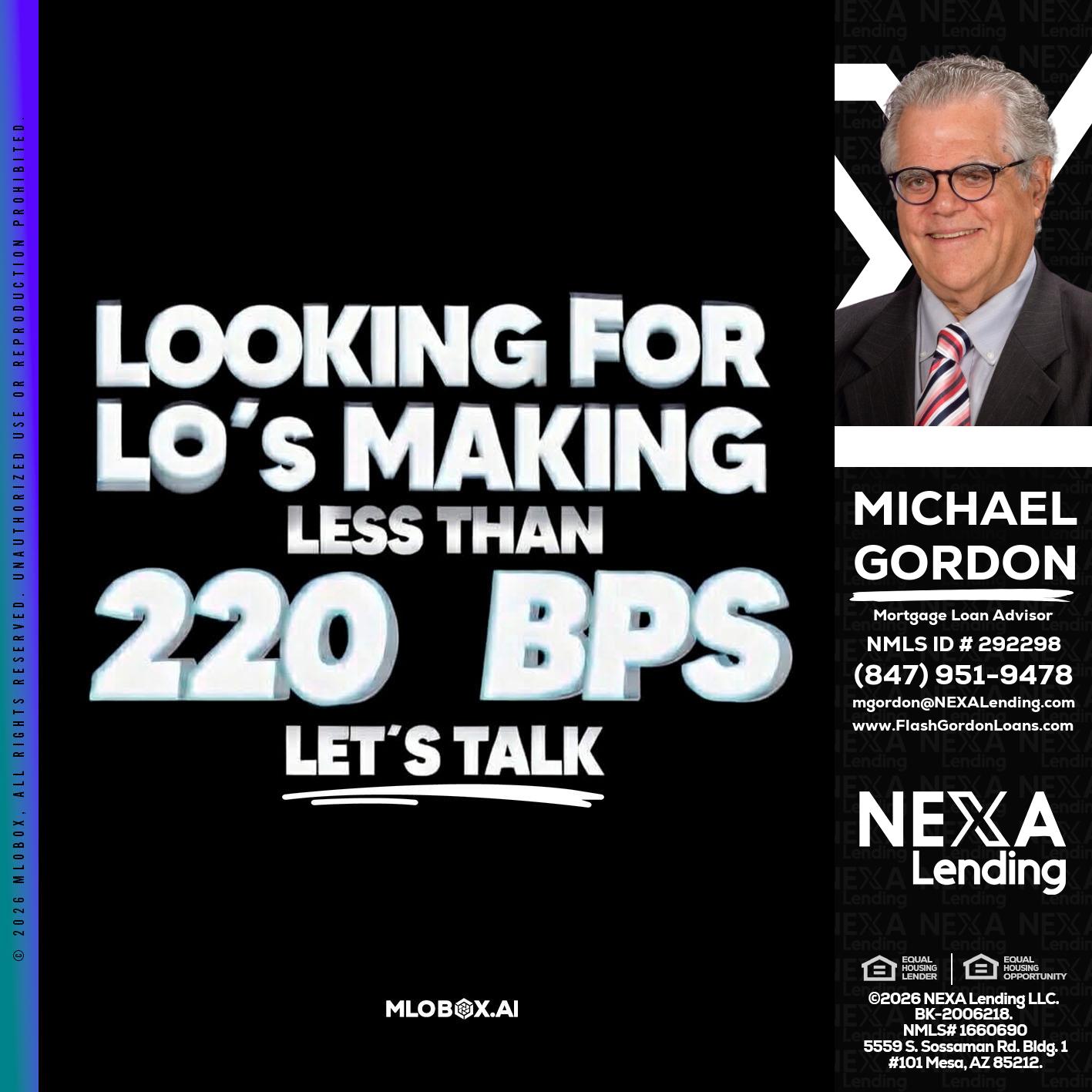 LOOKING FOR - Michael Gordon -Mortgage Loan Advisor