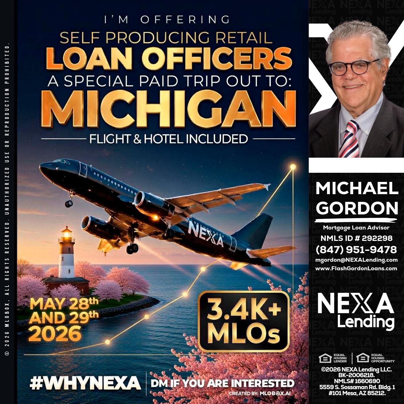 MICHIGAN TRIP - Michael Gordon -Mortgage Loan Advisor