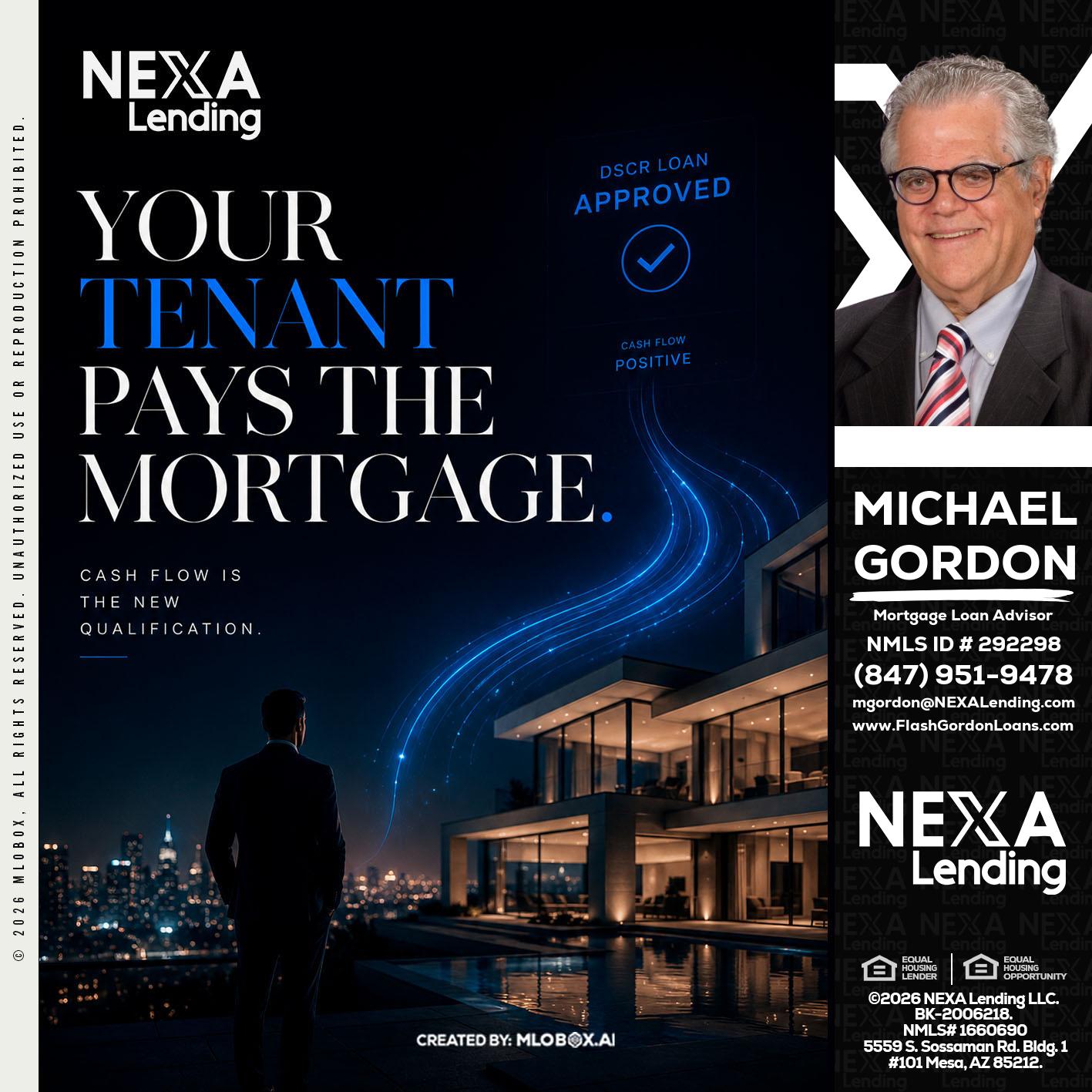 DSCR LOANS - Michael Gordon -Mortgage Loan Advisor