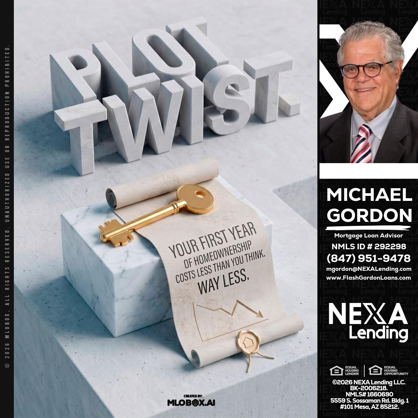 PLOT TWIST - Michael Gordon -Mortgage Loan Advisor