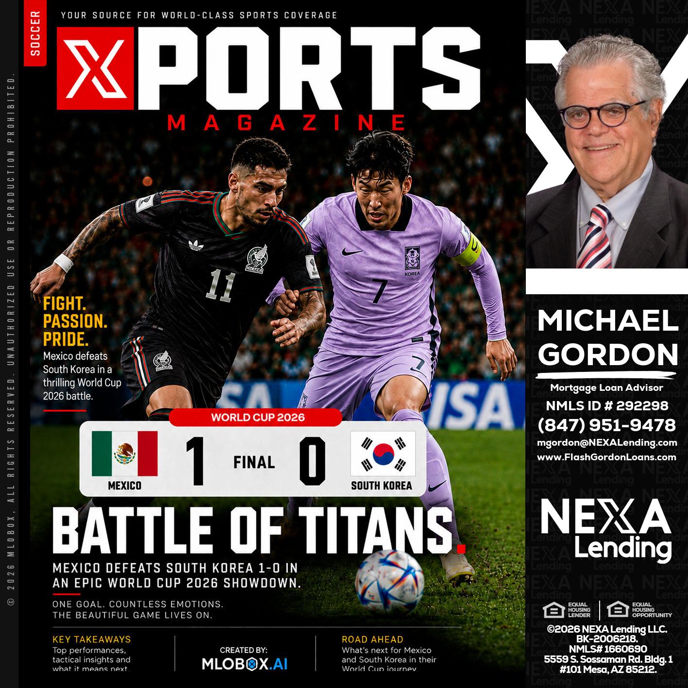 XPORTS MAGAZINE - Michael Gordon -Mortgage Loan Advisor