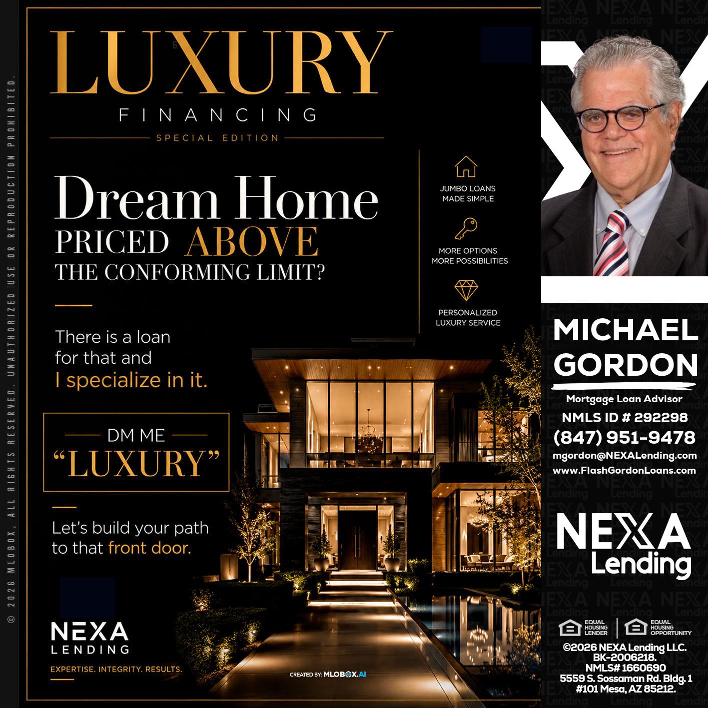 LUXURY - Michael Gordon -Mortgage Loan Advisor