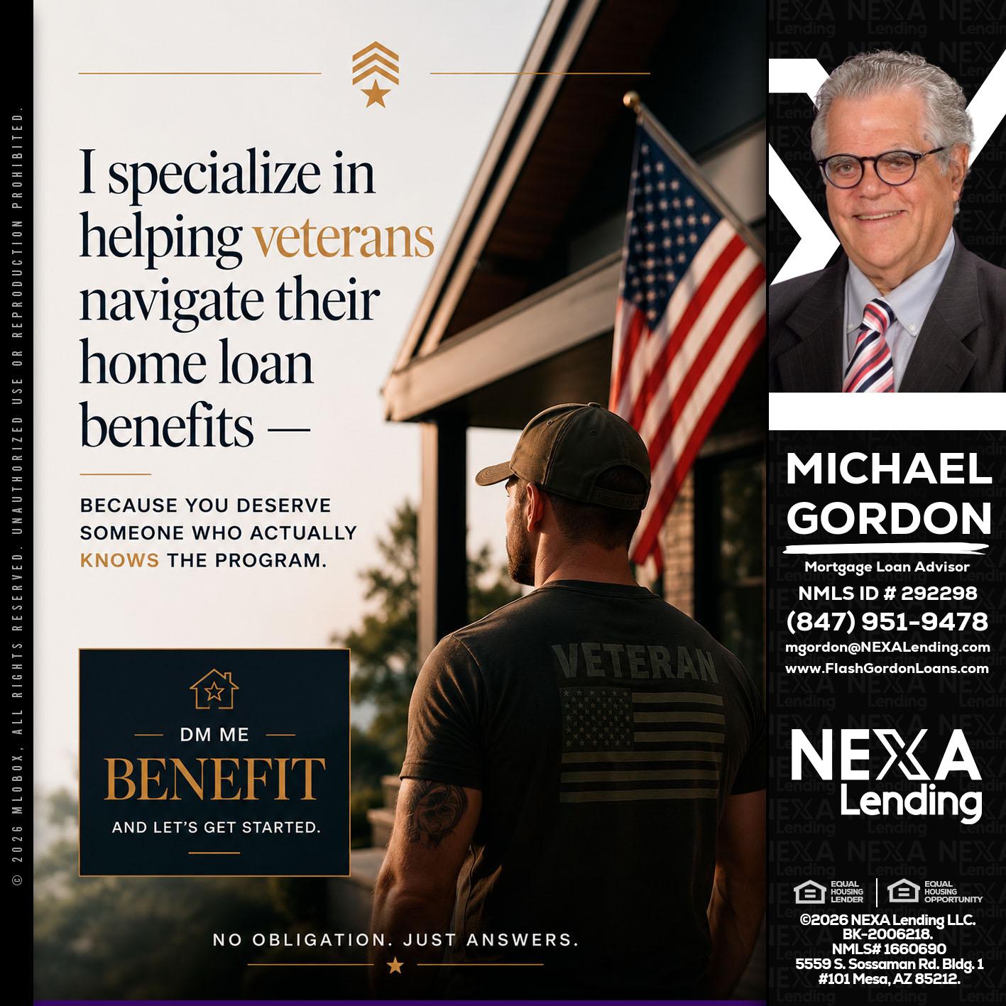 I SPECIALIZE - Michael Gordon -Mortgage Loan Advisor