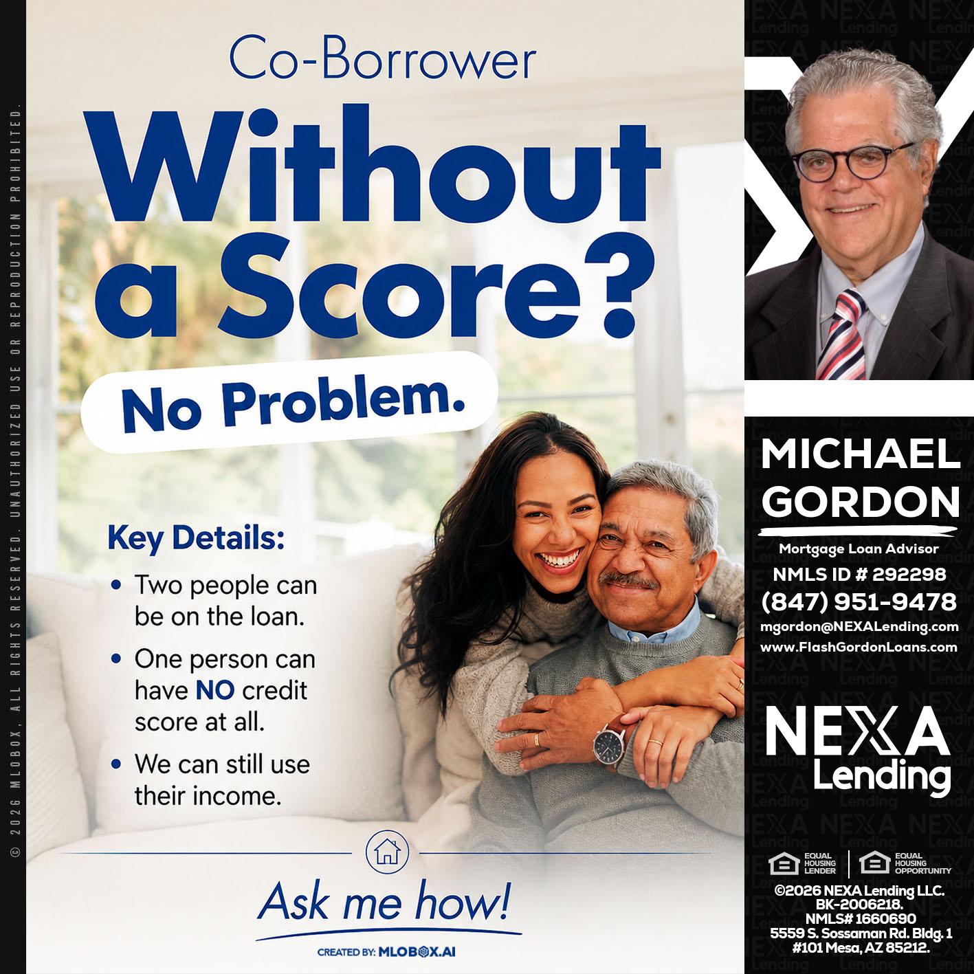 WITHOUT SCORE? - Michael Gordon -Mortgage Loan Advisor