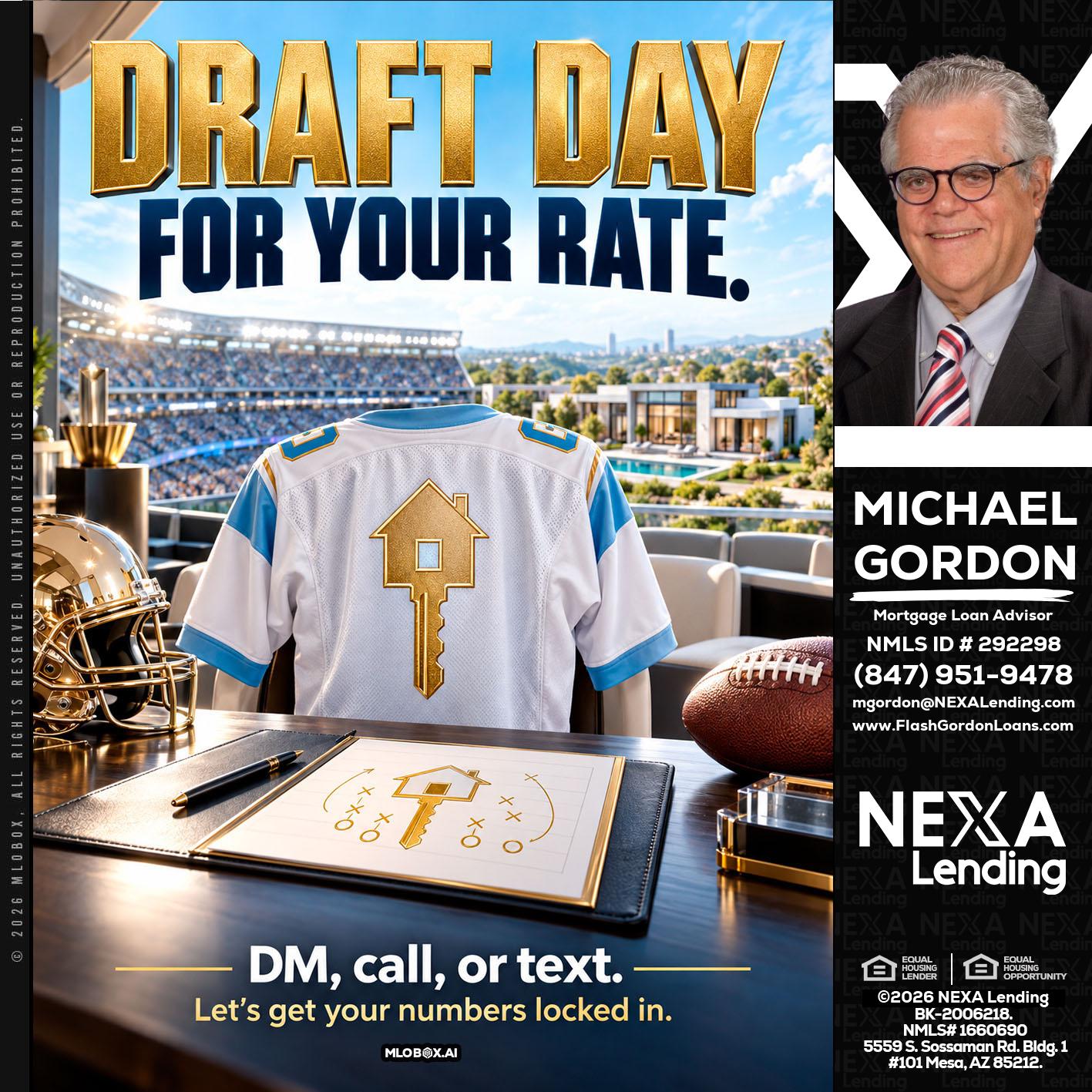 DRAFT DAY - Michael Gordon -Mortgage Loan Advisor