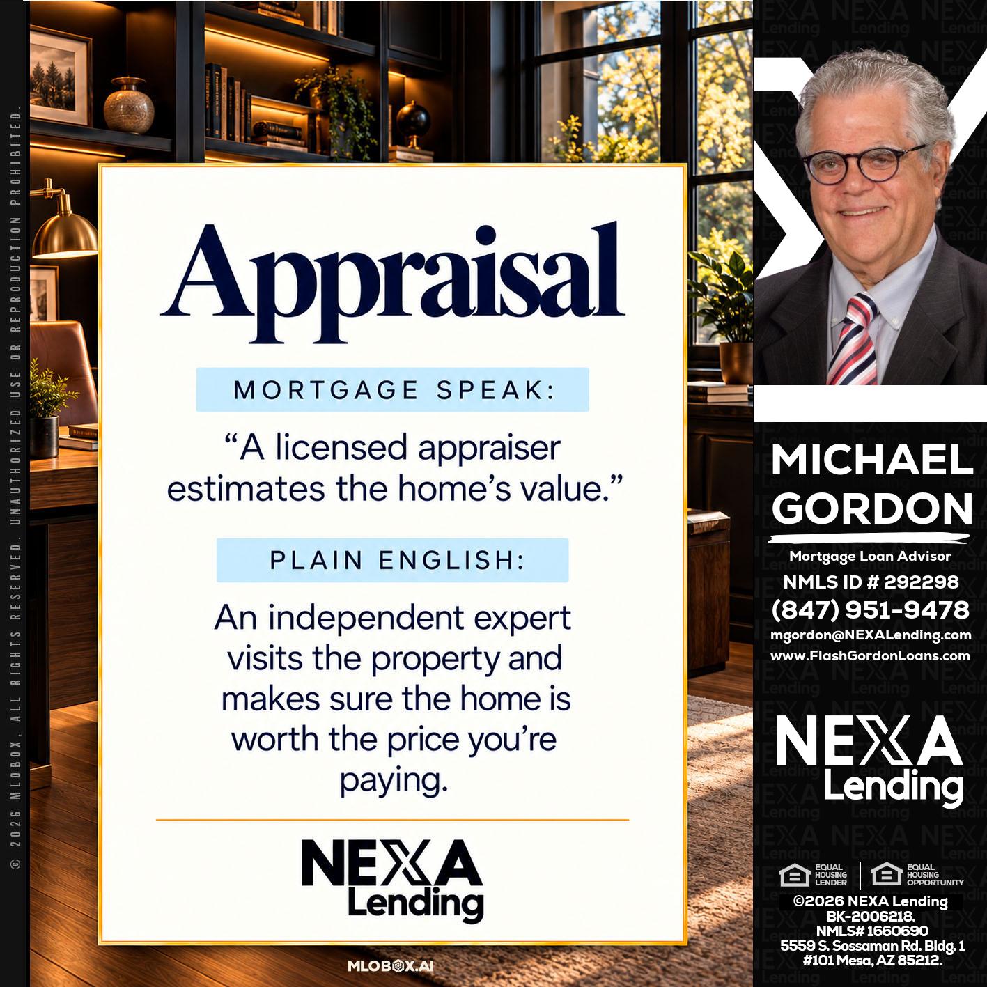 appraisal - Michael Gordon -Mortgage Loan Advisor